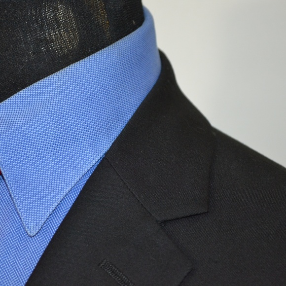 Kenneth Cole 38S Sport Coat Blazer Suit Jacket Bla - Picture 2 of 8